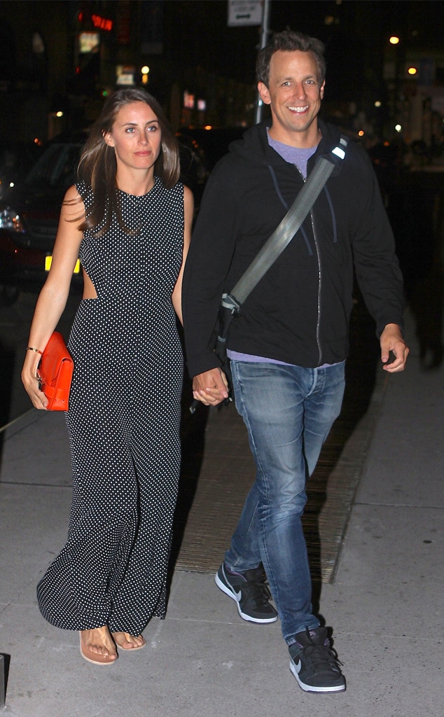 Seth Meyers and Wife Step Out in NYC! - E! Online